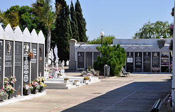 Patio Criptas Cementerio San Roque